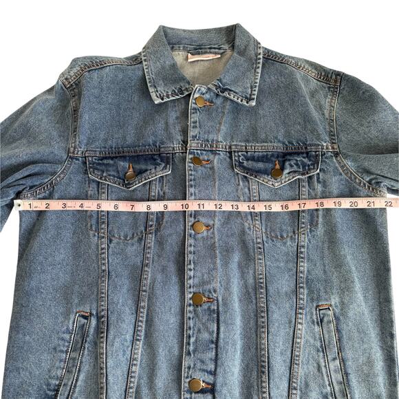 Nickelodeon 90s Rugrats Hey Arnold Ren Stimpy Oversized Denim Jacket Size Large - Picture 4 of 7